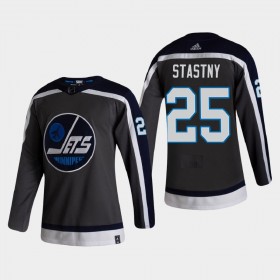 Winnipeg Jets Paul Stastny 25 2020-21 Reverse Retro Authentic Shirt - Mannen